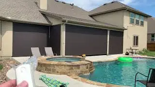 Motorized Patio Sun Screens - Shading Texas