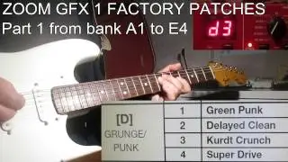 Zoom GFX 1 factory patches. ( part one )