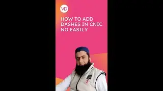 How to add dashes in CNIC numbers quaicly in MS-Excel | Virtual Dost