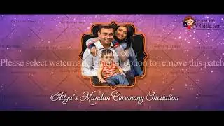 Mundan Ceremony Invitation Video | Mundan | Tonsure | Chadakaranam