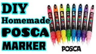 Маркеры Posca своими руками | Самодельный маркер Posca | Как сделать маркер Posca дома