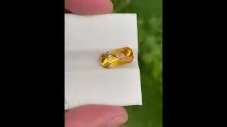 4.20 Carats | Orange Citrine Stone Scissors Cut Natural Brazilian Gemstone #viral #gemstone