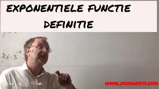 561 Exponenti&euml;le functie : definitie