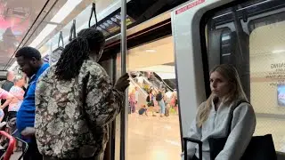 Hartsfield-Jackson Atlanta International Airport Plane Train Ride: Concourse A to Dom Baggage Claim