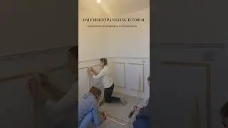 HALF HEIGHT WALL PANELLING TUTORIAL - PART ONE 📐 #wallpanelling #panellingtutorial #panellinghowto