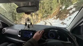 POV Snow Drive in Hills ❄️ | Hyundai Venue Petrol 1.2 Power Test | Venue in Snow | Hill Drive