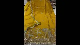 #viral pure glass Orange hand work suit with pure chiffon dupatta#🌹🌹(1490₹)(9306050812)