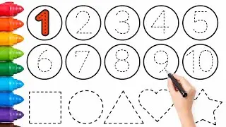 12345  | 123 song | 1234 Number Names | 1 to 10 | preschool learning video | Shapes| Colors 