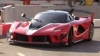 Ferrari FXX-K EVO Screaming at F1 Milan Festival-First Time in a Public Road!