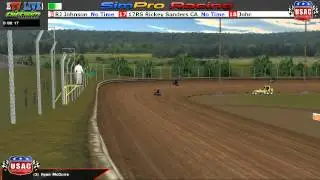 July 16 2012 Sim Pro Racing Midget Racing from Eagle Speedway Eagle, Nebraska