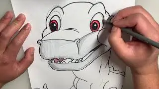 Drawing Chomper- Land Before Time