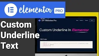 Add Custom Underlined Text In Elementor Using CSS