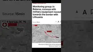 Belarus military Equipment moved towards Lithuania #shorts #lithuania #belarus #war #military#russia