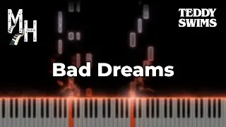 Teddy Swims - Bad Dreams | Piano Cover + Sheets + MIDI