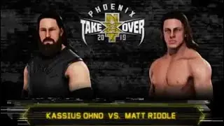 2019 Jan. 26 - Matt Riddle vs Kassius Ohno - WWE NXT Phoenix