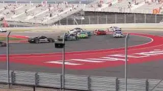 Ferrari Challenge COTA race 2 turn 11 crash