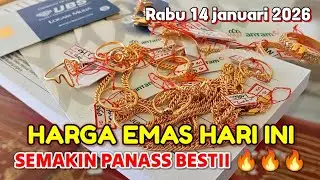 HARGA EMAS HARI RABU 14 JANUARI 2026 ✓ HARGA EMAS PERHIASAN ✓ ANTAM HARI INI ✓ UBS GOLD ✓ EMAS 24 K
