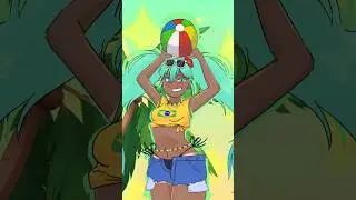 HIMITSU DAYO💛💚💙(brazil miku🇧🇷)#hatsunemiku #miku #animation #art
