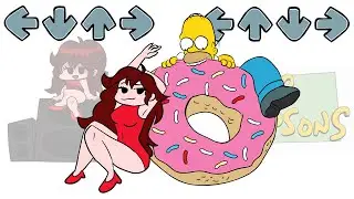 FNF Spooky Battle with Simpson's Characters | Friday Night Funkin' Animation