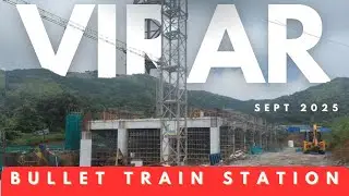 Virar Bullet Train Station Construction Update | September 2025 | Mumbai Ahmedabad High Speed Rail