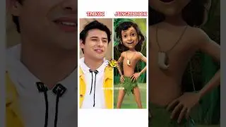 Tarak Mehta ka Ulta Chasma 🆚 Jungle Book 🤩🔥 #shorts #trending #jungkook #jethalal #youtube