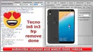 tecno in5 in3 frp google account remove done with miracle box | gsm indus