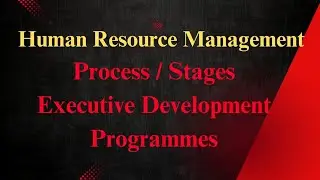 Stages /Process of Executive Development Programmes | Human Resource Management