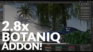 BLENDER 2.8x - БИБЛИОТЕКА ДЕРЕВЬЕВ И РАСТЕНИЙ - АДДОН BOTANIQ!