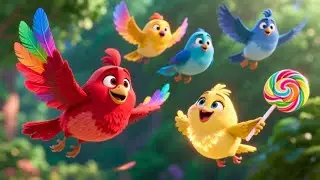 Lollipop Birds Sing Around | Sweet Bird Song for Kids | Nursery Rhymes & Fun Songs for Children
