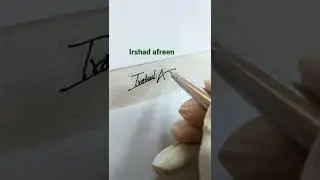 long signature 😊|Irshad afreen 💚