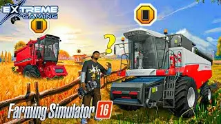 New Harvester Use in Farming simulator 16 / Fs 16 wheat Harvest ing