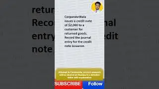 Tricky Journal Entries | Interview Questions and Answers | Accounting Questions | Corporate Wala