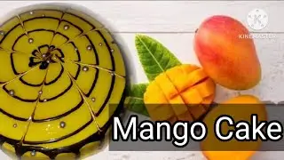 eggless Mango cake with Mango pulp 🥭 #mango #youtube #youtubevideo #mangocake #cake #cakedecorating