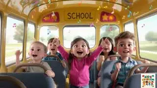 🚌🎶 School Bus Ride | Happy Kids Song for Preschool & Kindergarten! 🎒🌞