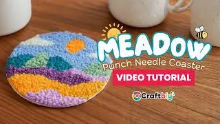 Подставка Meadow Punch Needle Coaster &mdash; видеоурок MyCraftJoy
