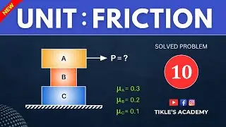 FRICTION SOLVED PROBLEM 10 IN ENGINEERING MECHANICS IN HINDI