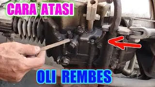 cara mengatasi oli mesin motor rembes