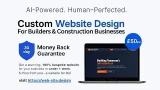 Construction Company Website Design | AI-Powered Web Development | &pound;50/Month
