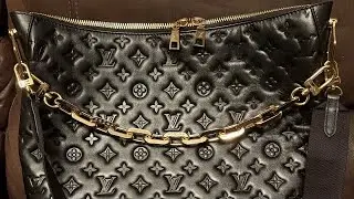 Louis Vuitton Coussin Hobo MM/ Review & Unboxing. Also unboxing matching wallet and Bandeau