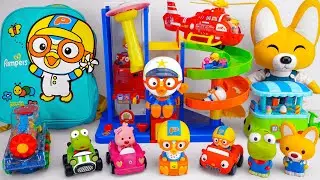 [🌟Toy ASMR🌟] 💛92 Minutes Satisfying with Unboxing Pororo Elevator Parking Garage Playset