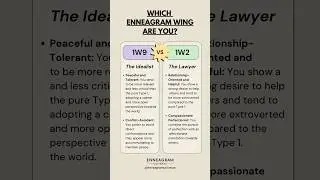 Enneagram 1 Wings: 1w9 and 1w2 #enneagram #enneagram1 #1W9 #1W2 #type1 #wings
