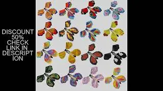 10PCS Random Color Magic Flying Butterfly Wind Up Toy Bookmark Internet Celebrity Colorful Butterfly