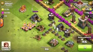 [HD] CoC Giant bomb kills 100+ barbarians