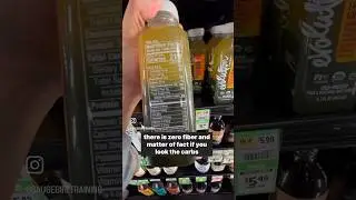 Green juice ZERO fiber #readlabels 🥬🚫👀