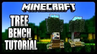 Minecraft: How To Build A Tree Bench Tutorial