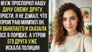 Муж проспорил нашу дачу своему другу   Прости, я не думал, что проиграю     — мямлил он  Я обняла