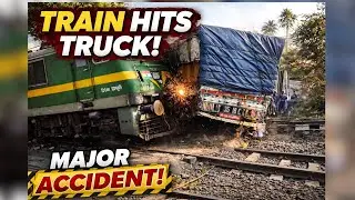 Express Hits Truck At Crossing Deoghar-Jharkhand