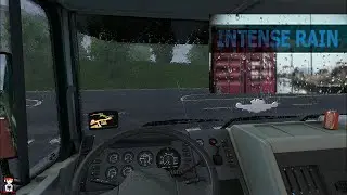 Intense Rain By Kanayan V1.3.1  ETS2 1.38 | PC Mod