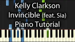 Kelly Clarkson - Invincible Tutorial (How To Play on Piano)