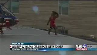 Wilma and Wilbur celebrate Banner UMC's new tower